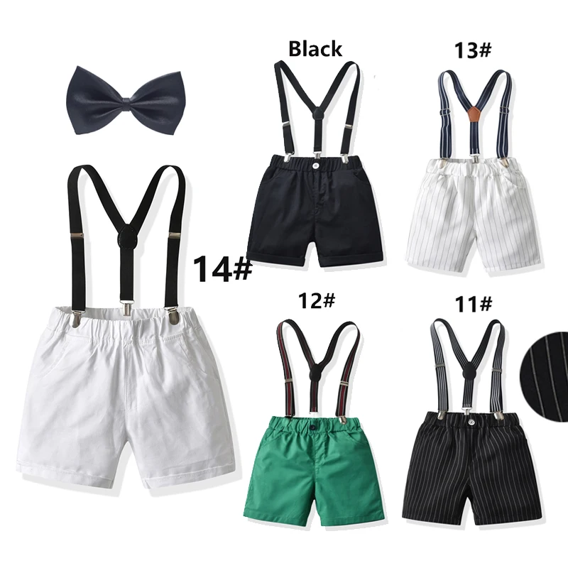 

Baby Clothes Boy First Birthday Outfit for Cake Smash Gentleman Suspender Pants Bow Tie Photoshoot Fashion Clothing