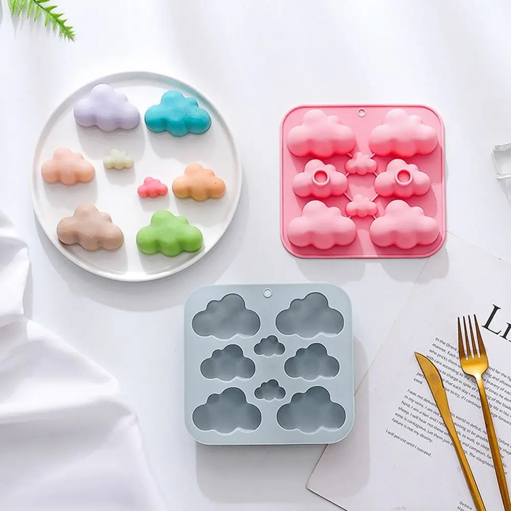 

DIY Baking Tool Holiday Decoration Handmade Baking Pan Clouds Silicone Mold Chocolate Cake Mold 8 Cavities