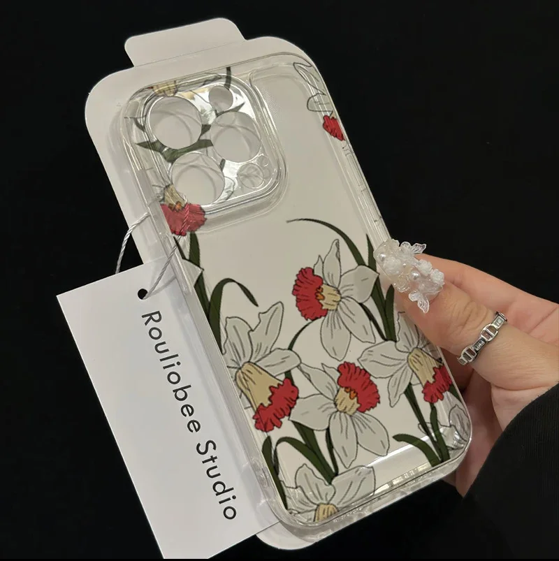 Чехол для Motorola Edge40 Pro Moto G73 G72 G71 G52 G32 G22 G30 G60 G60S G9Play, чехол Flower Fashion Clear Floral (art.: 3920cd0704e7a) - 3920cd0704e7a
