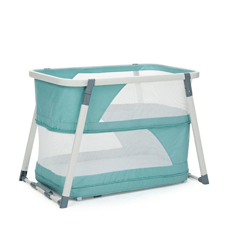 2 in 1 Multi-Functional Newborn Child Bed, Portable BB Shaker Cot, Foldable Baby Playpen