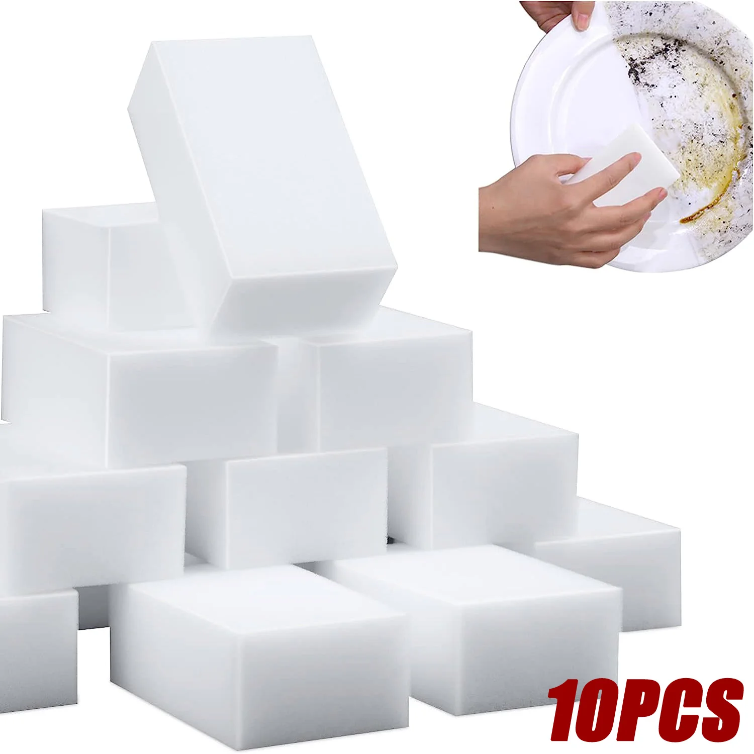 10 шт./партия, меламиновые губки, 100x70x30 мм