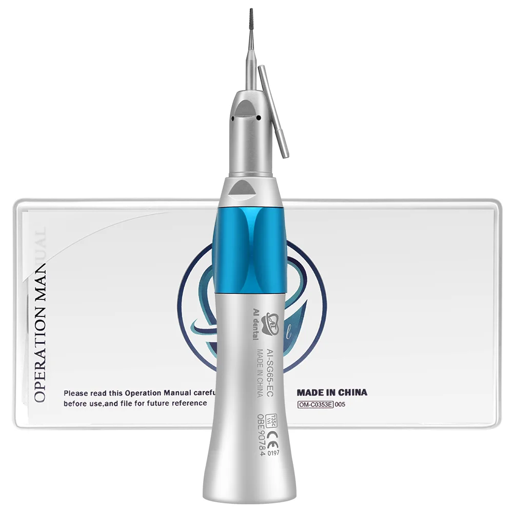 

AI-SG65-EC 1:1 Low Speed Implants Straight Dental Handpiece Non-optic External Water Spray Medical Supplies
