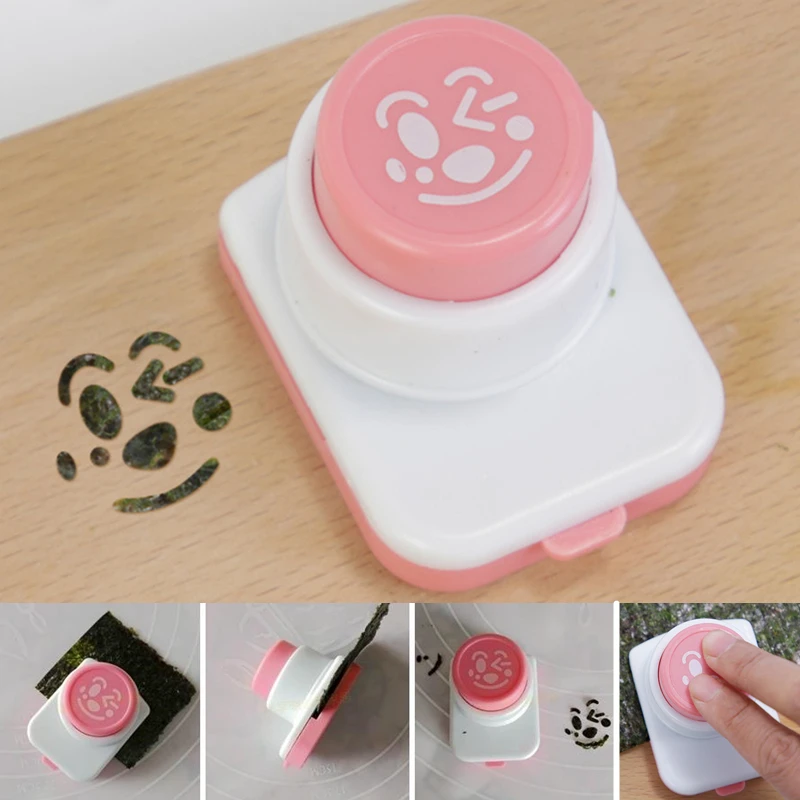 

1Pcs Bento Decoration Rice Ball Molds Seaweed Cutter Cartoon Kitchen Gadgets Embossing Device DIY Making Sushi Maker Mould