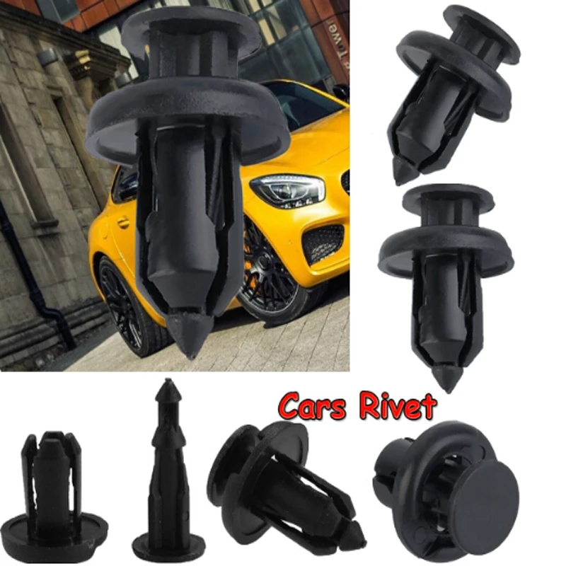 

New Auto Plastic Bumper Fastener Rivet Retainer Push Type Engine Cover Fastener Fender Car Door Trim Panel Clip