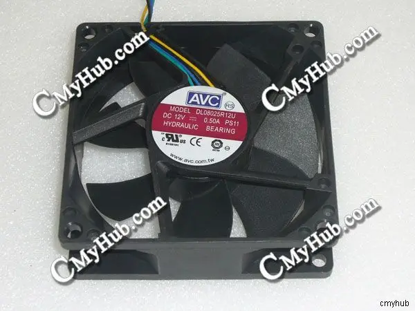 Для AVC DL08025R12U PS11 Z8U708D001 12 В постоянного тока 8025 A 8 см 80 мм 80x80x25 4-контактный