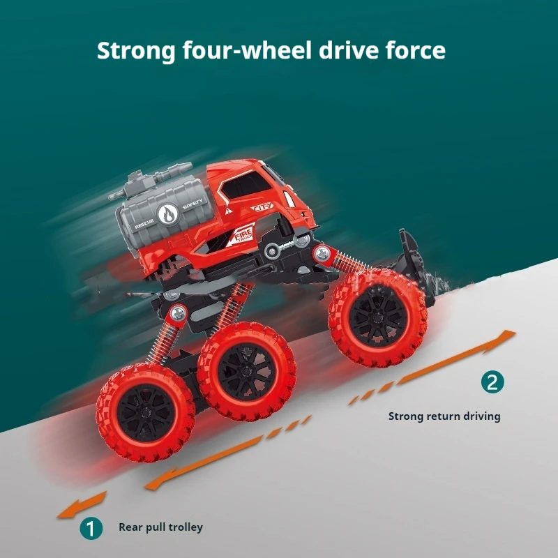 Новый четырехприводный внедорожный детский игрушечный инженерный автомобиль