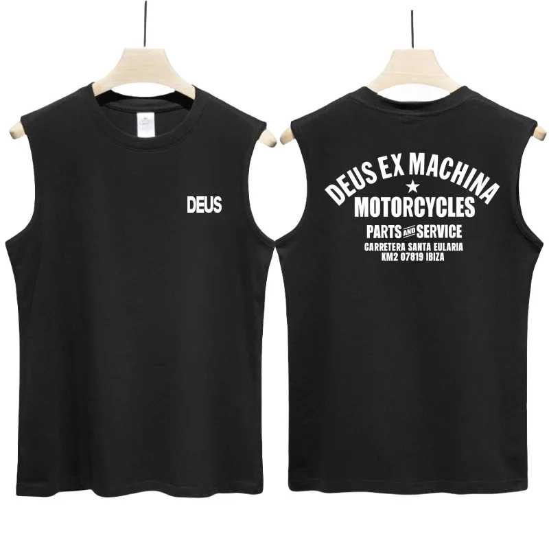 НОВИНКА DEUS EX MACHINA Harajuku майка с принтом мужской крутой летний жилет модные уличные