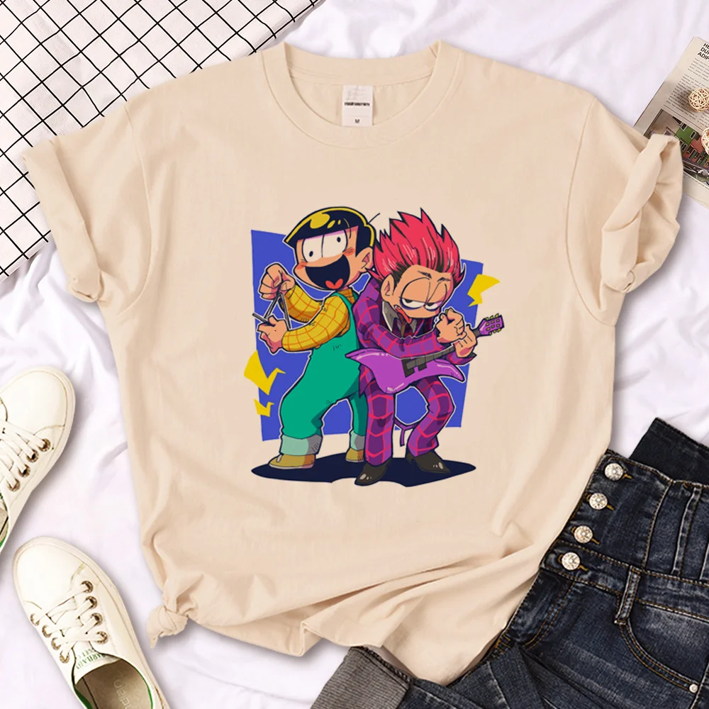 

Osomatsu San top women Japanese Y2K anime tshirt girl streetwear clothing