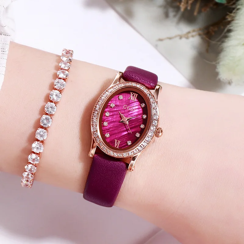 Belt Women's Watch Fashion Refined Rhinestone Watch Small Dial Quartz Waterproof Women's Watch