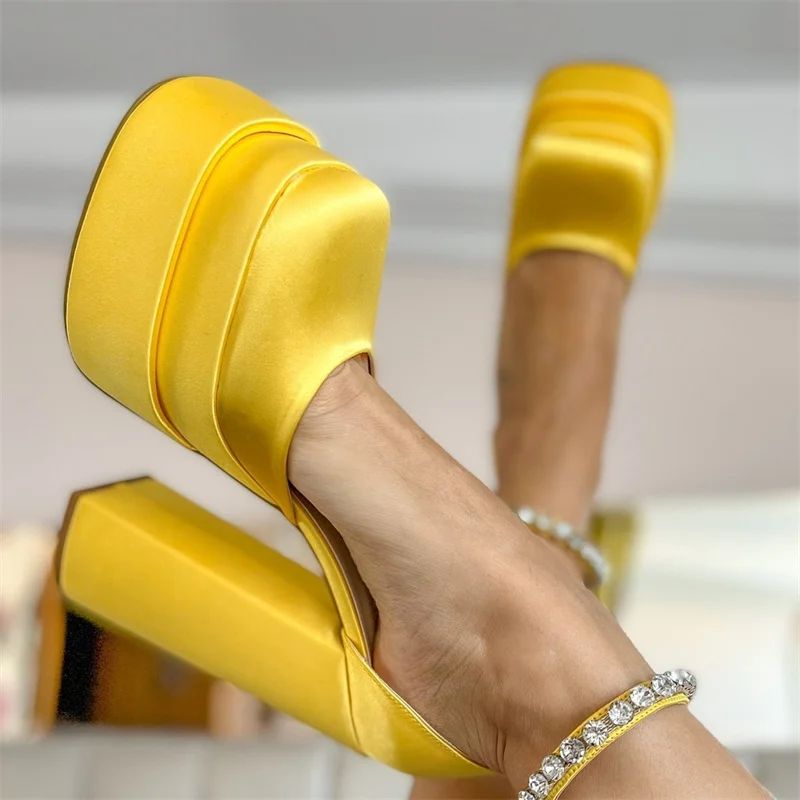 

Fashion women's high heels vintage Mary Jane shoes chunky sandals spring platform dress party wedding pumps women's plus siz