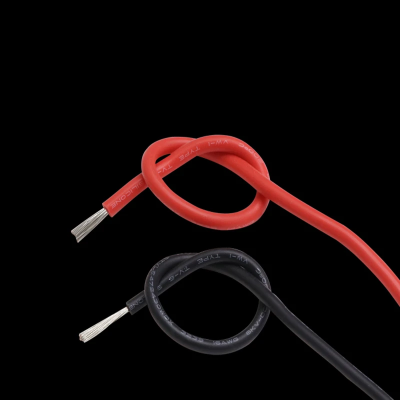 1/5 м 22-14AWG UL3239 DC силиконовый провод высокого напряжения 6 кВ луженый медный