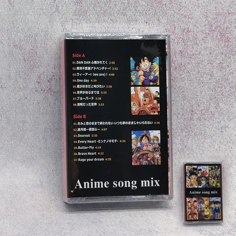 Фото Кассетная лента Jujutsu Kaisen, классическая музыкальная лента Walkman Hatsune Miku/One Piece/Dragon Ball/Nana/EVA, японское аниме HD Soundtrack Tape №4