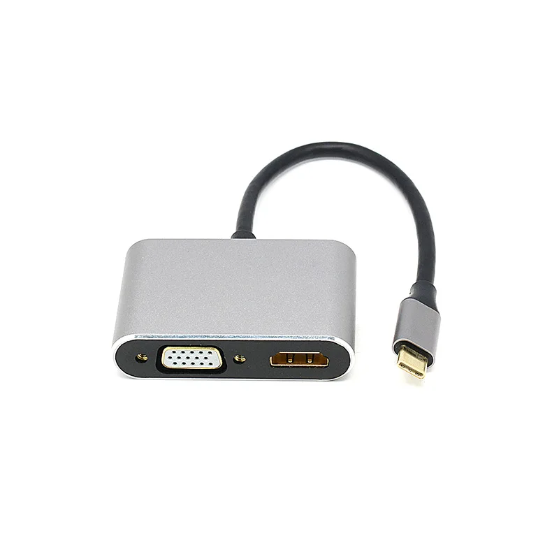 Typec to HDMI 4k USBC VGA Adapter HD 4-in-1 HUB for Mobile Phone Laptop Docking Stations |