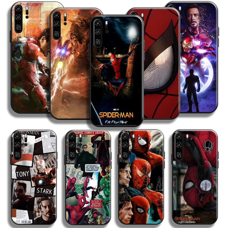 

Avengers Spiderman Iron Man Phone Case For Huawei P Smart 2019-2021 P50 P40 P30 P20 Pro Lite 5G Funda Coque Soft TPU Carcasa