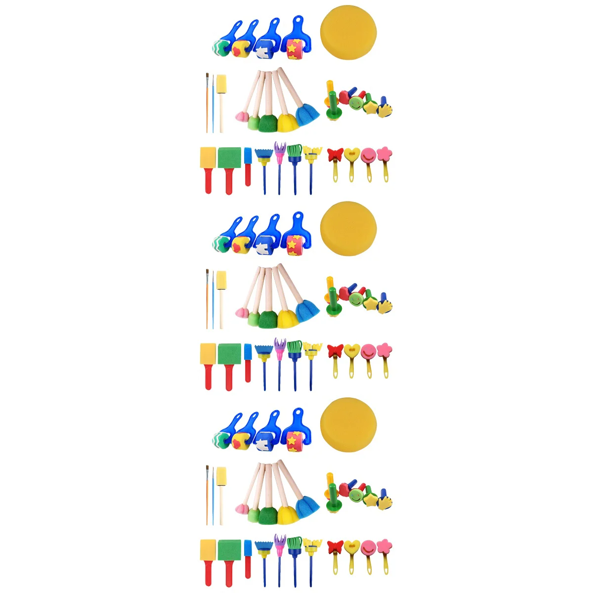 

Set Brushes Kids Brush Tools Drawing Toddler Sponge Toddlers Foam Painting Tool Children Supplies Kit Sponges Graffiti Artist