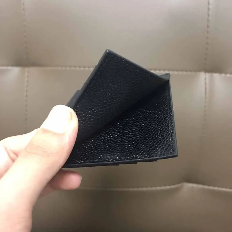 Classic TB Card Holder Fashion Brand Concise Black Leather Fashion ID Credit Card Wallet High Quality Business Card Holder