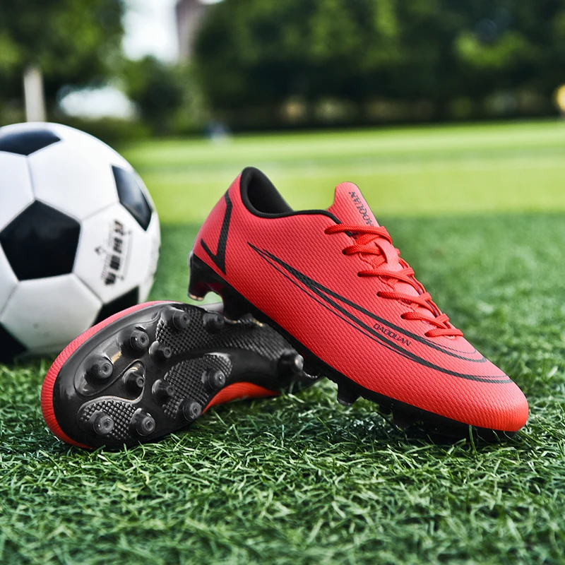 Men Soccer Shoes Professional Unisex Indoor Soccer Cleats Non-Slip FG/TF Training Football Boots Sneakers Men Turf Futsal Shoes