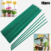 40cm green plant support sticks canes green wood sticks floral plant support stakes for flowers garden