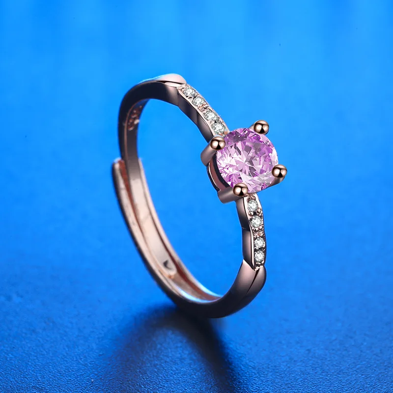 Trendy Women Ring 925 Silver Jewelry with Zircon Gemstone Accessories for Wedding Party Promise Engagement Gift Finger Rings