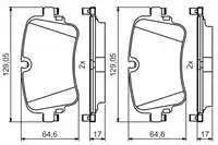 

986495426 brake pad for rear A8 17 Q7 15 TOUAREG 17 Q7 15 TOUAREG