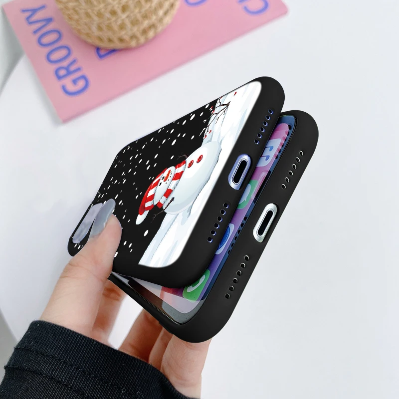 Милый Рождественский чехол для Huawei Honor X8 10 10i 50 Mate 20 9X 8X P40 P20 P30 Lite Pro Nova 8i 5T P Smart 2021 Y7 Y6