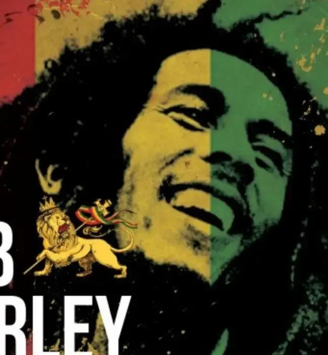 Постер в стиле регги Боб Марли красный желтый зеленый вдохновляющие цитаты