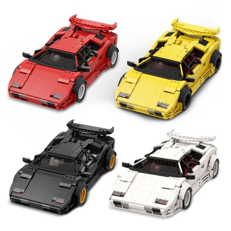 

Конструктор MOC высокотехнологичный Countach LP5000 QV-красный, супер гоночный автомобиль, набор строительных блоков, спортивный автомобиль Hypercar, игрушка для детей, подарок на день рождения