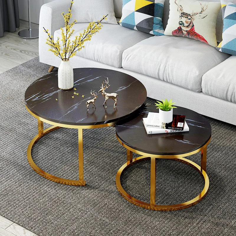 

Coffee Table Nordic Round Coffee Table Modern Minimalist Living Room Balcony Small Apartment Luxury Dining Table Furniture HY