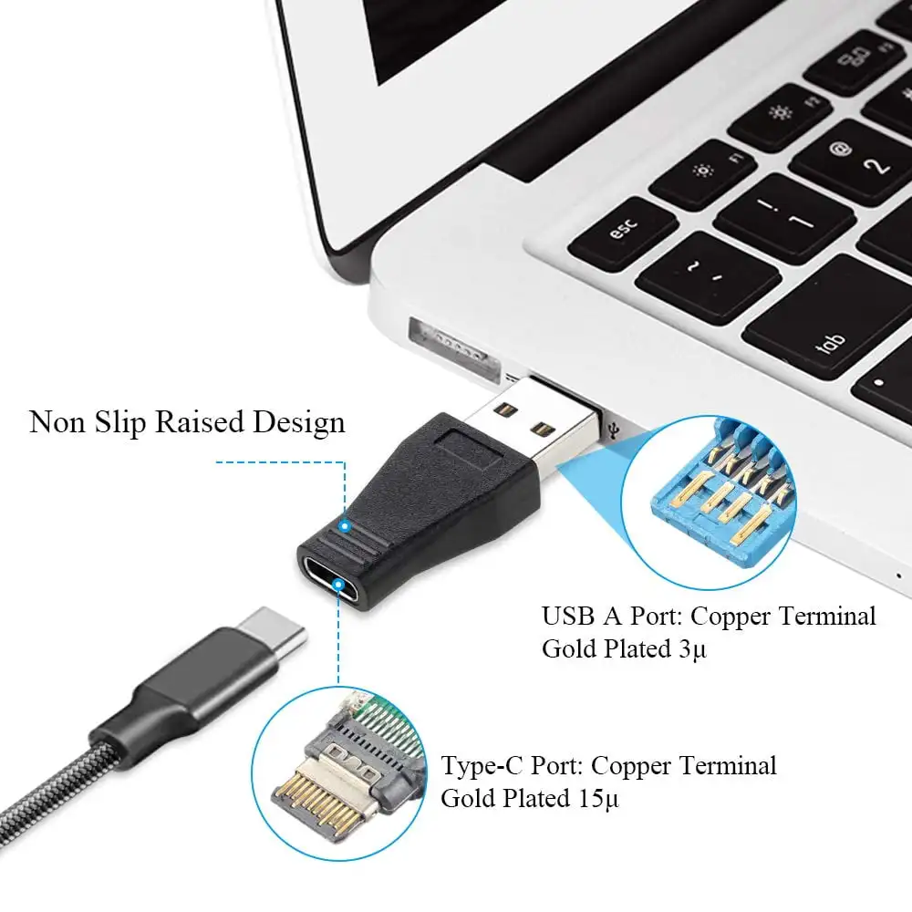 Переходник onbian USB C на 3 0 OTG 2 упаковки 3.1 Type мама A папа конвертер Поддержка