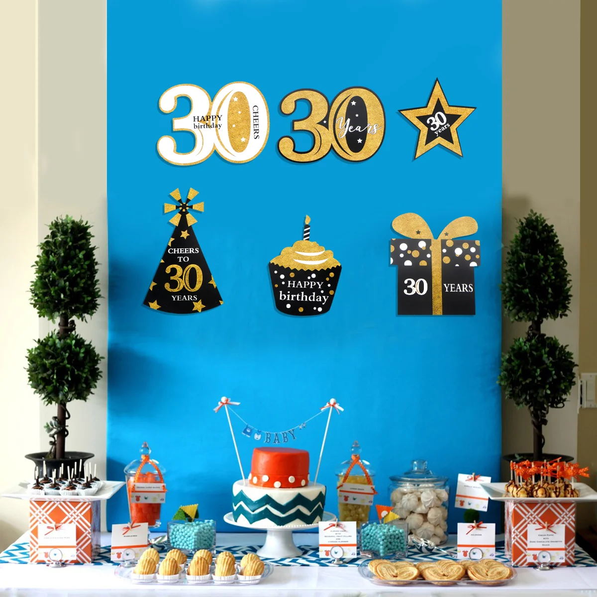 

24 Pcs Birthday Stick Photo Booth Ornament Frame Birthday Selfie Props Decked Accessories Commemorate Anniversary Photo Props