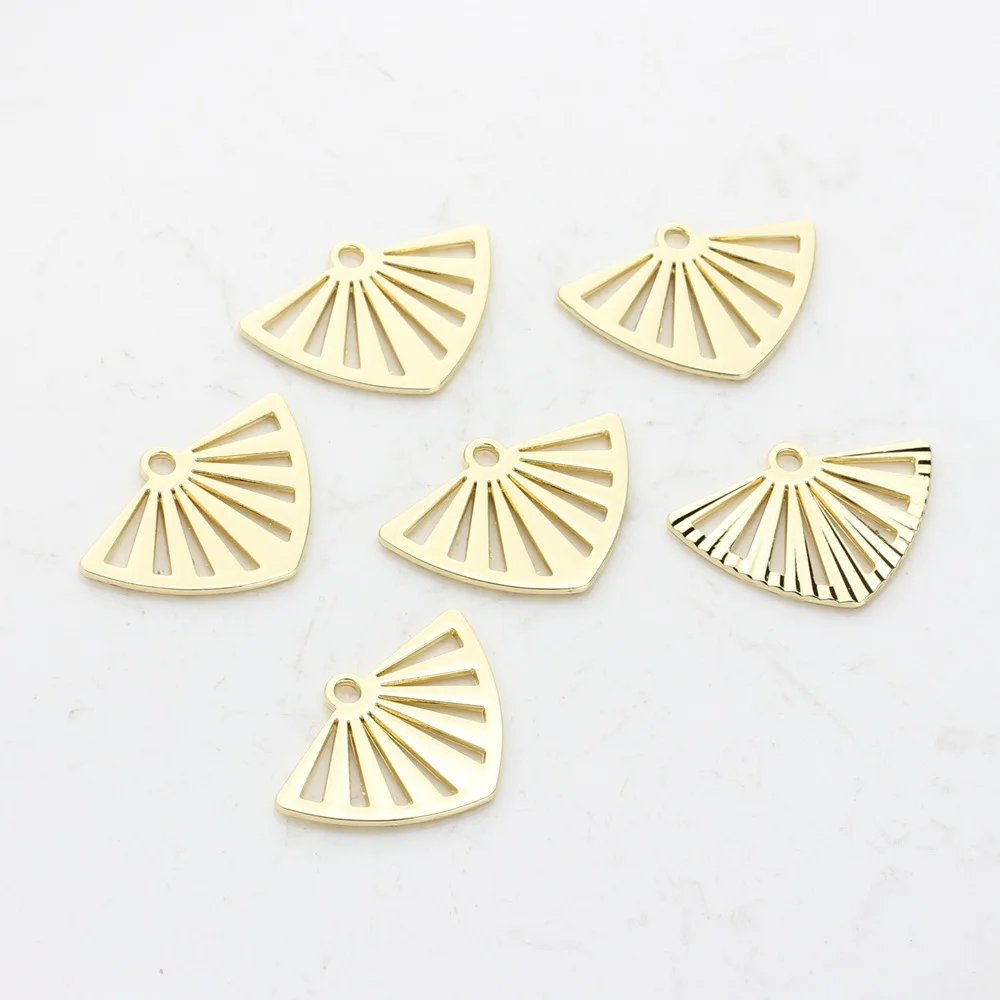 

Подвески в виде листьев для ювелирных украшений, полая основа золотого цвета для ожерелья, сережек, фурнитура для изготовления бижутерии, 10 шт./компл.