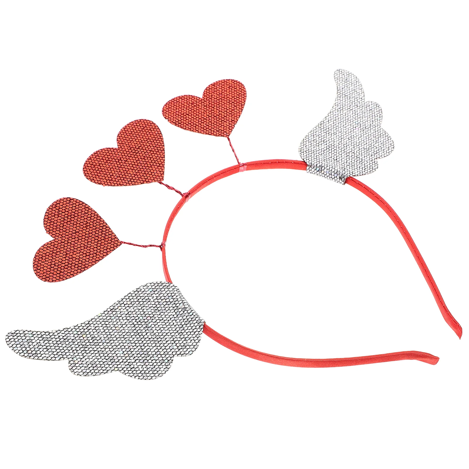 

Valentine Headband Angel Wing Hair Band Party Headpiece Heart Headdress Hair Decoration