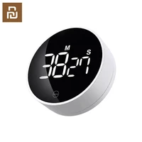 xiaomi mijia miiiw digital kitchen timer magnetic countdown timer with 3 volume levels 2 non slip pads egg with led screen