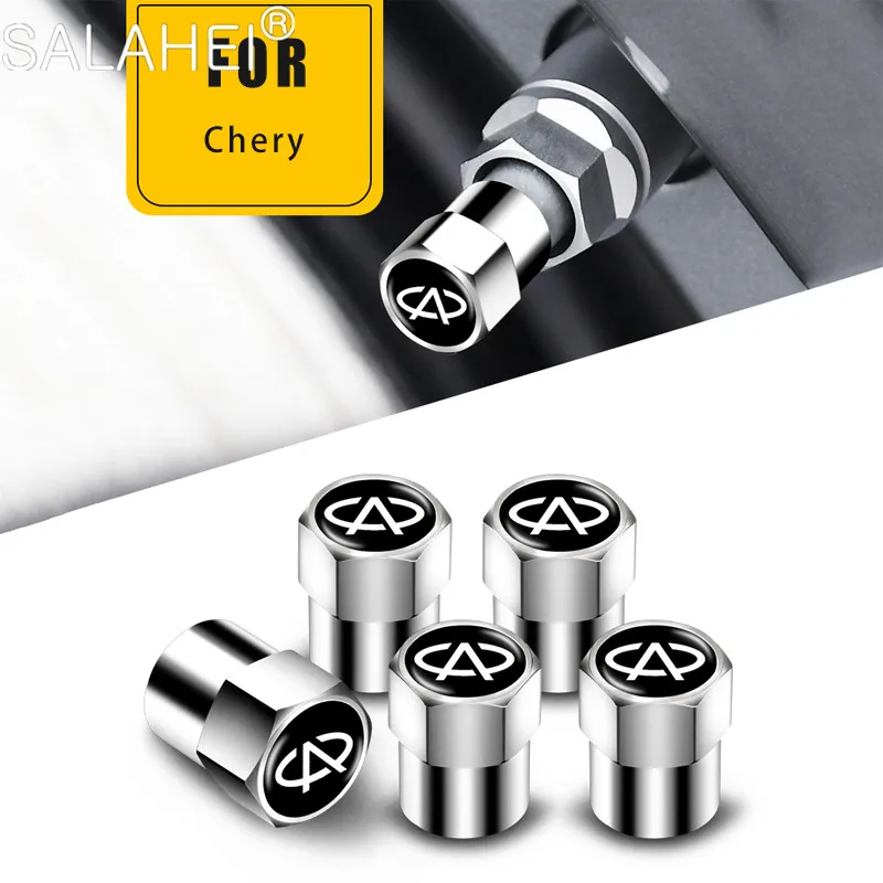 

5Pcs Car Wheel Tire Valve Caps Stem Cover For Chery Tiggo 7 Pro 8 4 5 3 2 T11 5X Amulet Fora QQ IQ Fulwin Arrizo Accessories