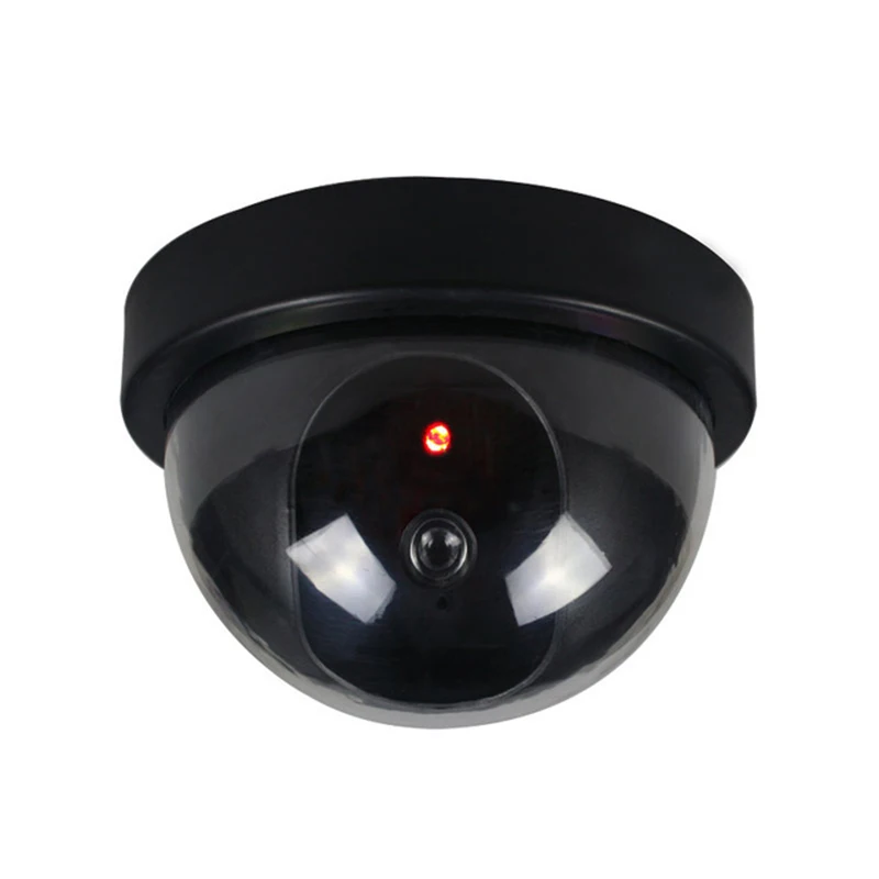 

Smart Indoor/Outdoor Dummy Surveillance Simulated Camera Home Dome Waterproof Fake Security Camera With Flashing Red LED Lights
