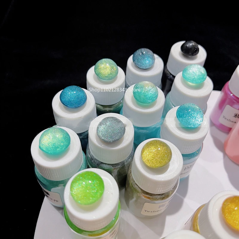 Жемчужная пудра 42 цвета поляризационная не опускается на дно блестящий порошок