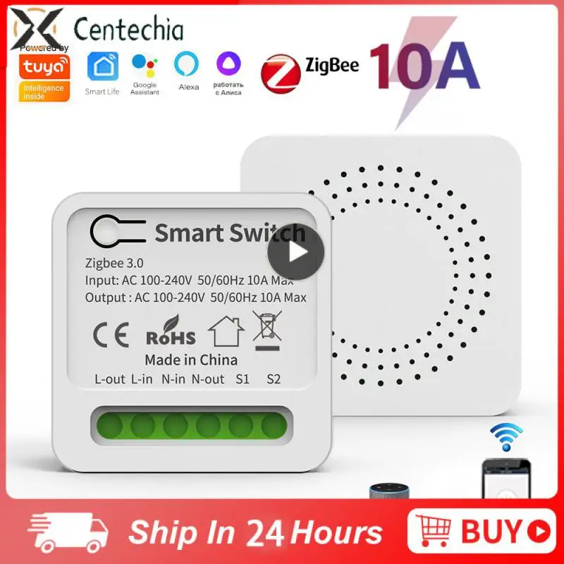 

Zigbee 2-way Control Wireless Control Relay Smart Life Switch 16a Two Way Control Breaker Smart Home Automation Timing