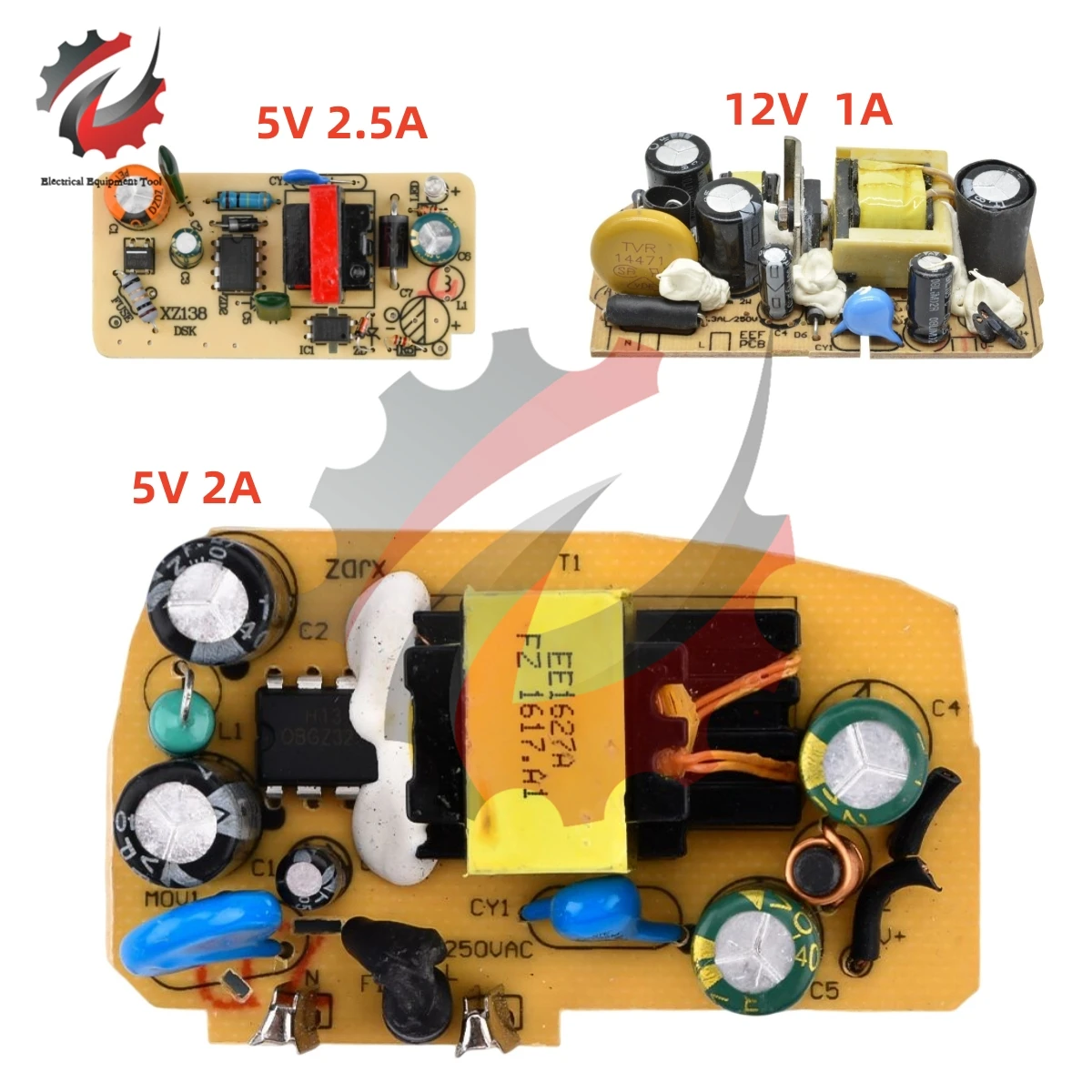 

AC-DC 12V 1A 5V 2A Switching Power Supply Module Bare Circuit 110V 220V to 12V 5V Board TL431 Regulator For Replace/Repair