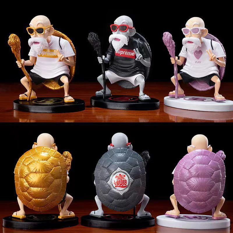

1pcs 10cm Anime Dragon Ball Z Model Master Roshi Kame Sennin Collection Decoration Action Figures Toys Anime Home Decoration