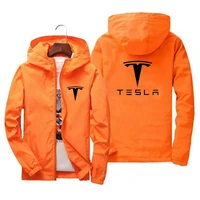 2022 new tesla printed fashion mens trench jacket casual jacket mens outdoor sport jacket spring and autumn military cargo bom