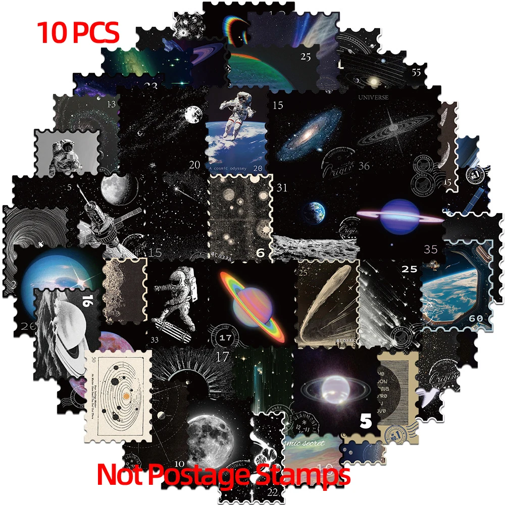 

Космические наклейки для скрапбукинга 50 шт.