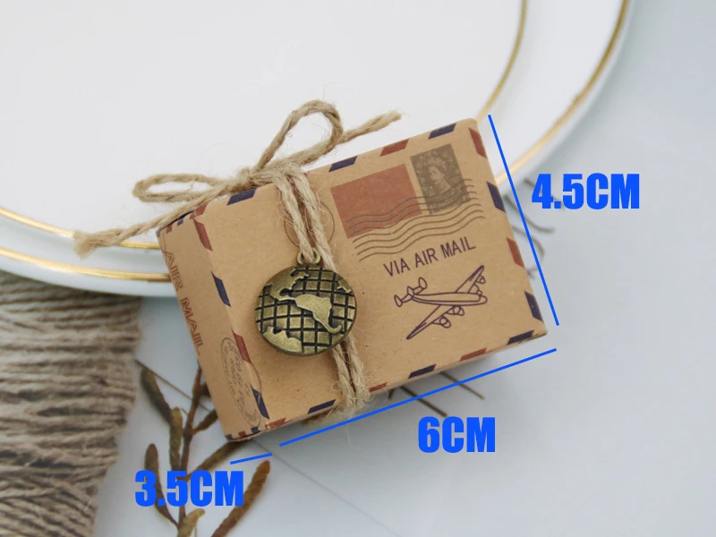 20pcs Classic Postman Bag Candy Box Kraft Paper Gift Boxes Wedding Birthday Party Decoration Supplies Creative Packaging - купить по