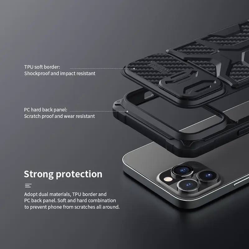 Carbon Fiber Armor Case For Apple Iphone 13 Pro Max Cover Back Panel Heat Dissipation Camerra Protector Coque Iphone13 Funda