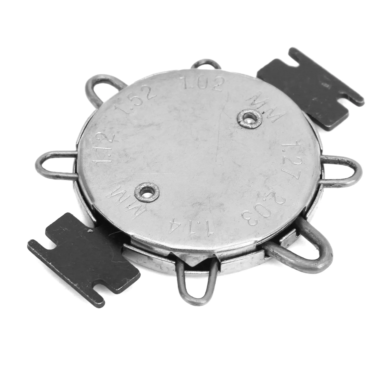 

Spark Plug Gauge 0.64‑1.14mm 0.025‑0.045in Motorcycle Accessories for Measuring AdjustingBlack Silver