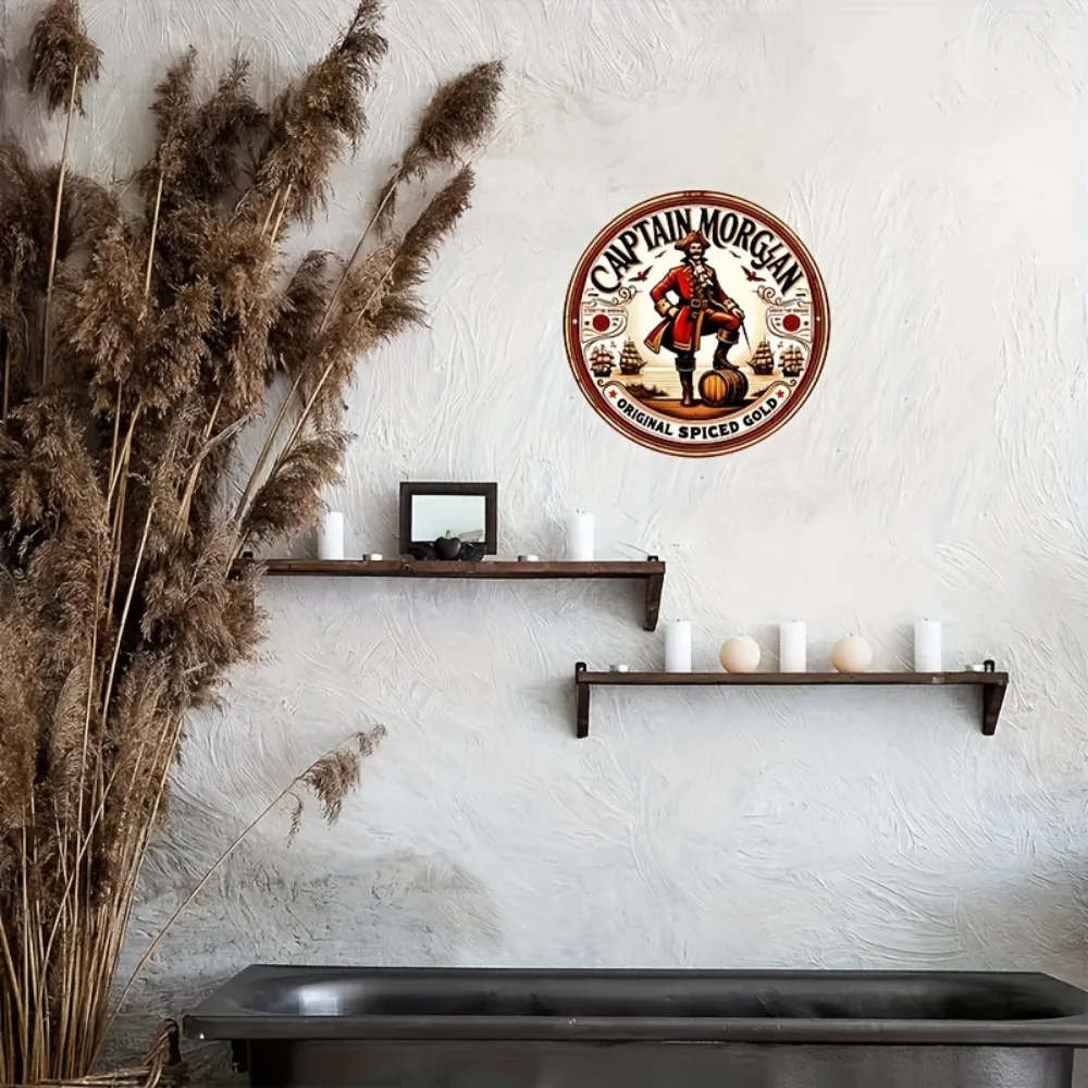 Оригинальный настенный уличный Декор Капитан Морган специи золото 8x8 дюймов
