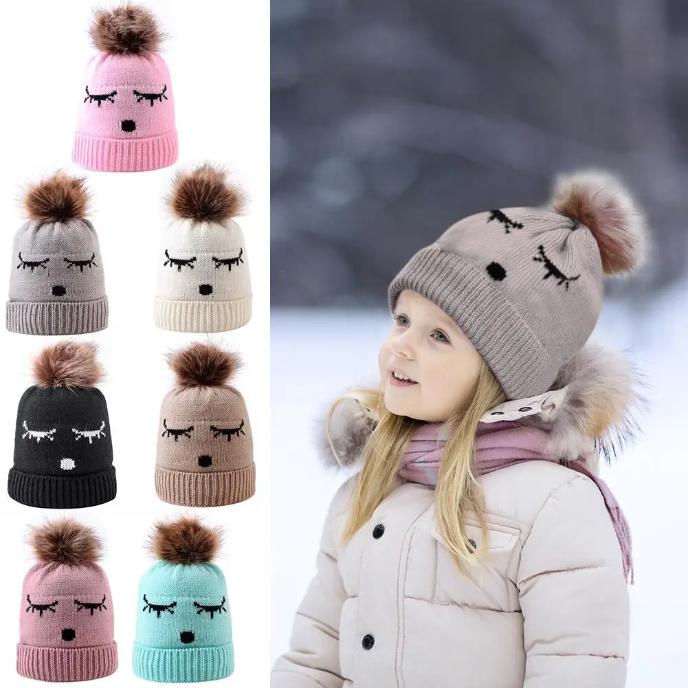 

Милая Детская Зимняя Шапка-бини из акрилового волокна, вязаная шапка, Товары для новорожденных, тщательное ткачество, хорошее сохранение те...