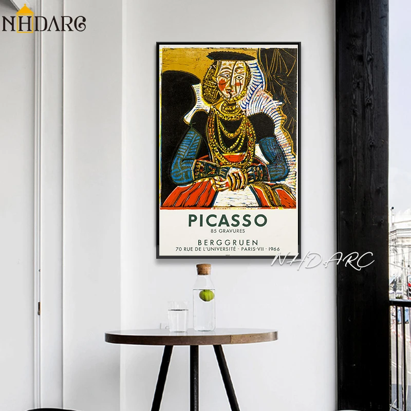 

Picasso Abstract Art Style Retro Poster Canvas Print Painting Wall Picture Ornament Living Room Interior Home Decoration