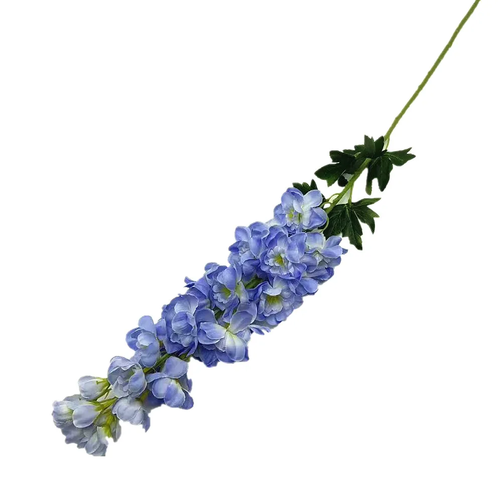 ONE Faxu с длинным стержнем весенне-фиолетовая имитация Delphinium Ajacis зеленым листом для