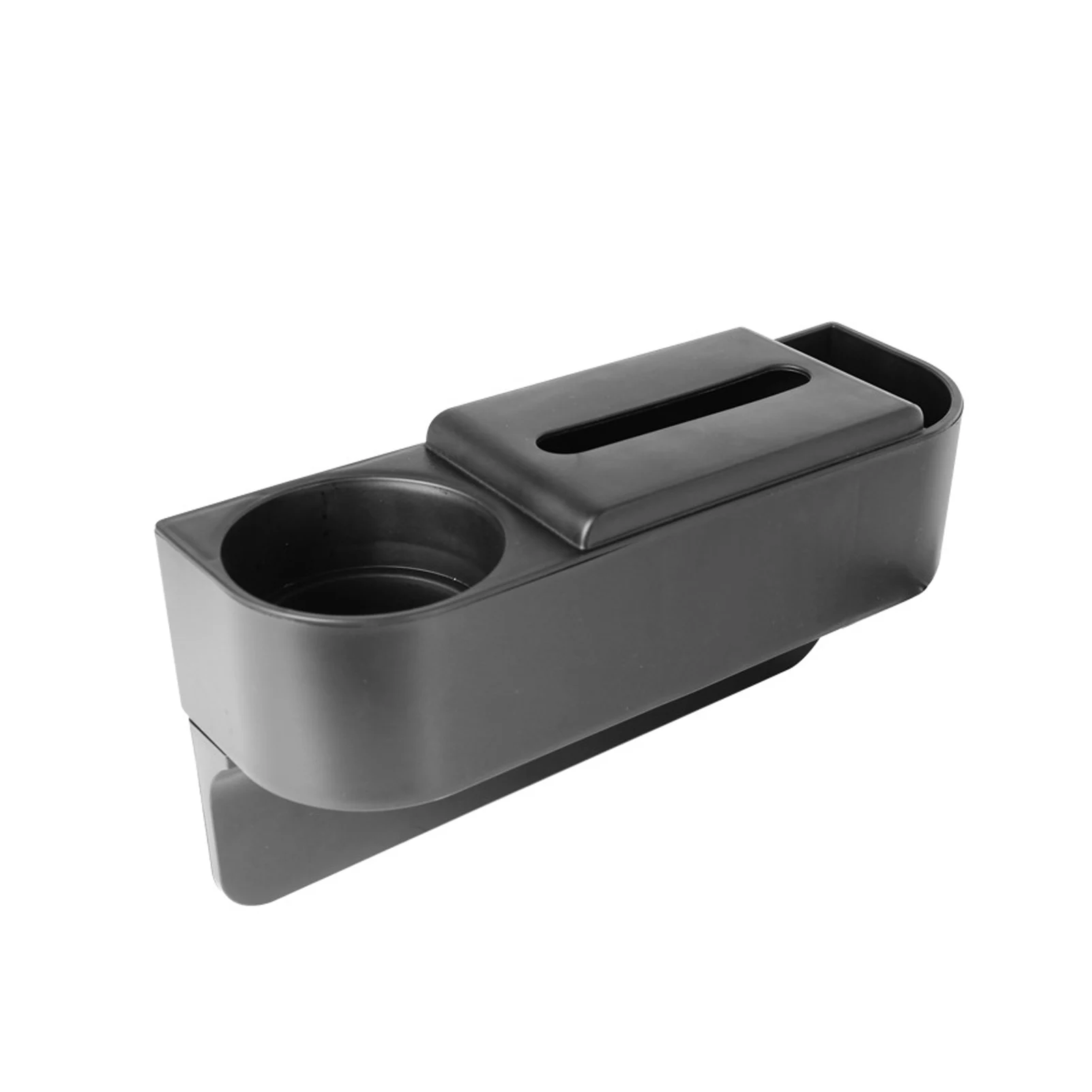 

Car Seat Gap Organizer 3-in-1 Car Tissue Box Cup Rack Car Console Side Organizer For Tissue Cell Phones Coins And Keys