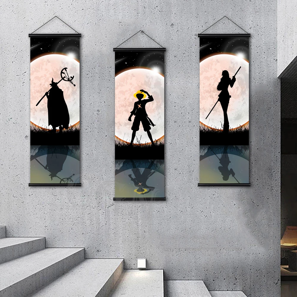 Постер обезьяны D.Dragon с принтом японский аниме ророноа Зоро холст для